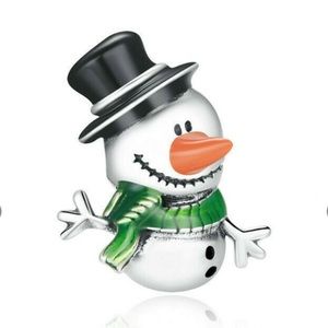 Snowman Christmas charm